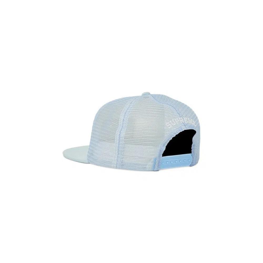 Снэпбэки Supreme Name Plate Mesh Back 5-Panel 'Light Blue' 3