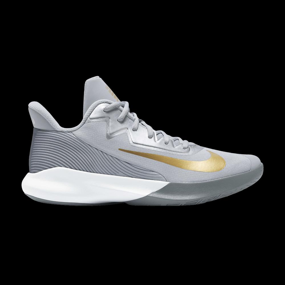 Кроссовки Nike Precision 4 'Wolf Grey Metallic Gold' 1
