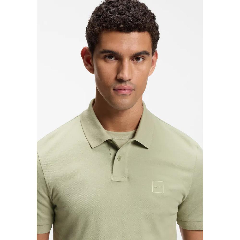 Логотип Patch Slim Fit Поло - BOSS Orange 3