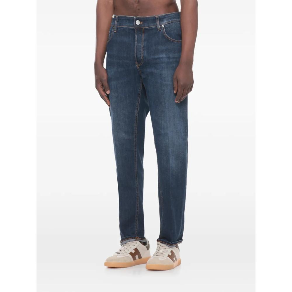 Узкие джинсы с эффектом потертости 2