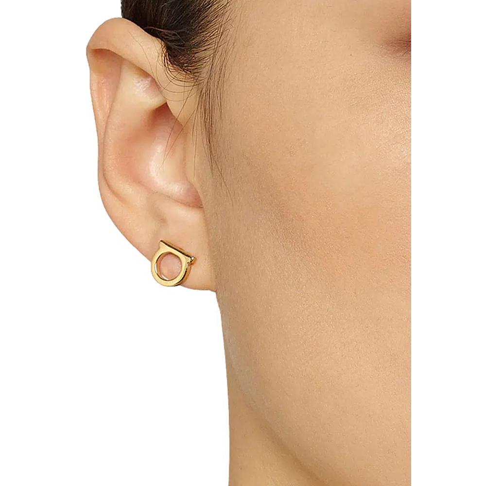 Серьги FERRAGAMO Gancini в золотом цвете, маленькие, 760120 3