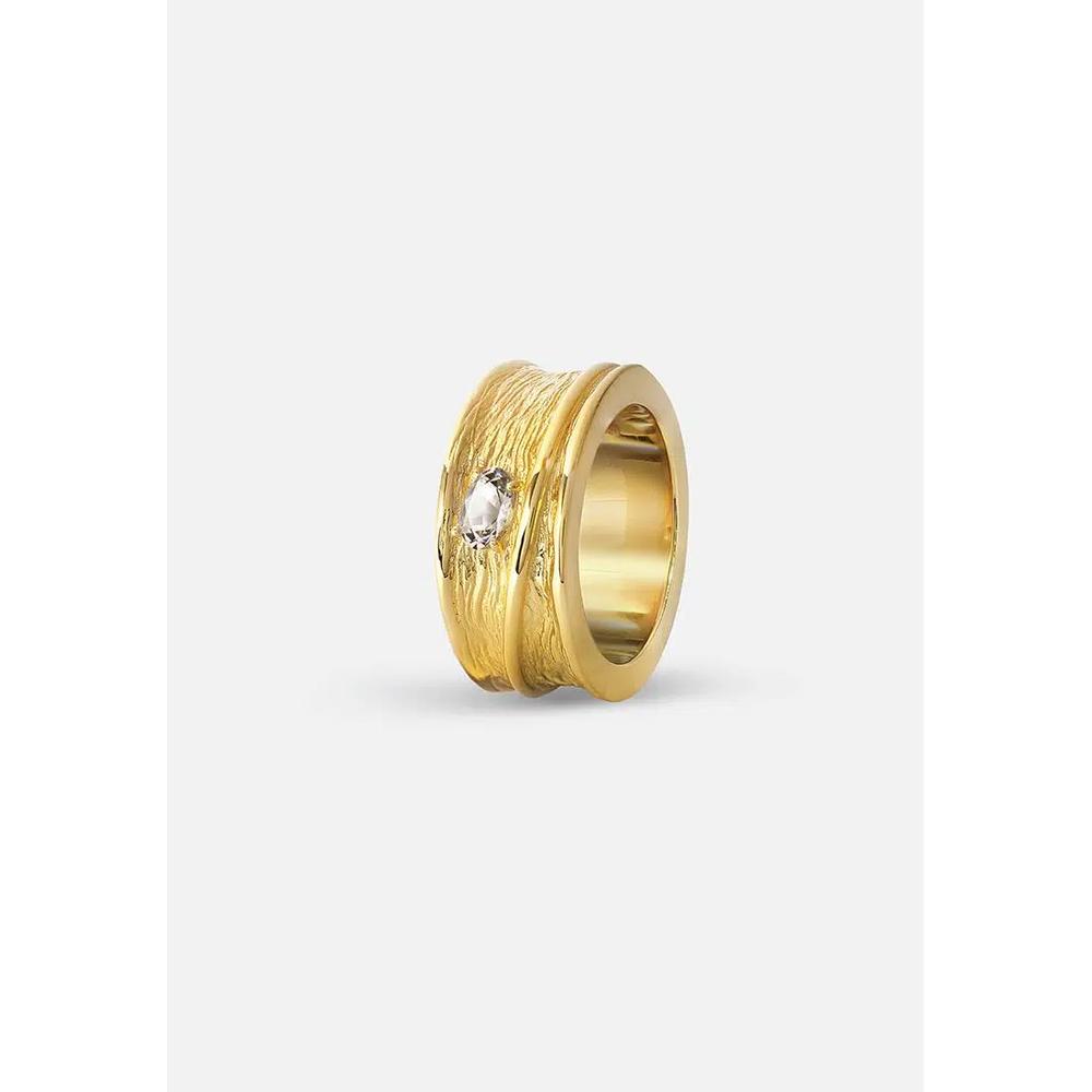 Солёная рябь Сапфировое кольцо (с покрытием из золота 18K) 2