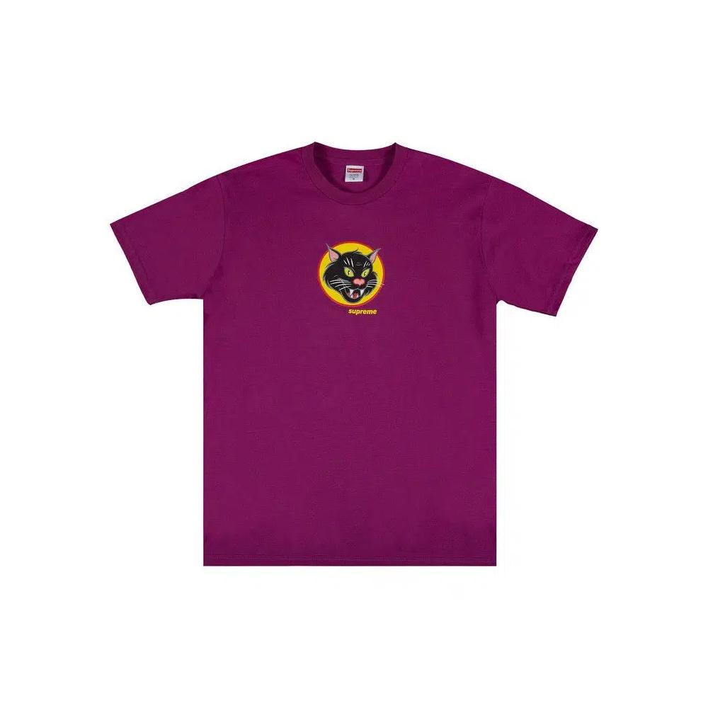 Футболки Supreme Black Cat Tee 'Magenta' 1