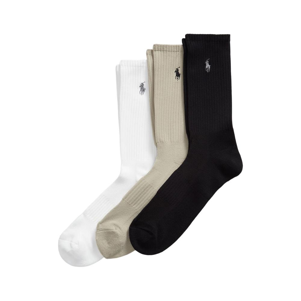 logo-embroidered ribbed socks (set of three) 2