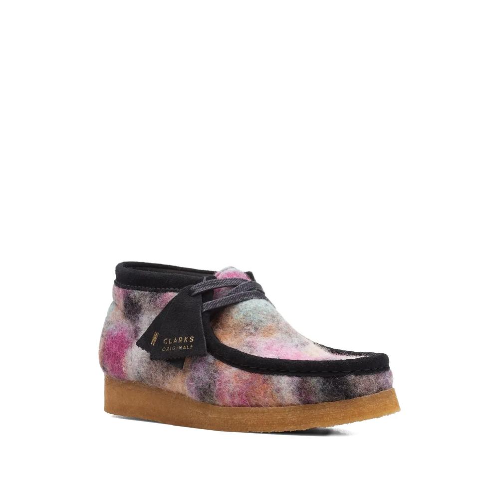 Ботинки Wallabee Black Wool Comb 2