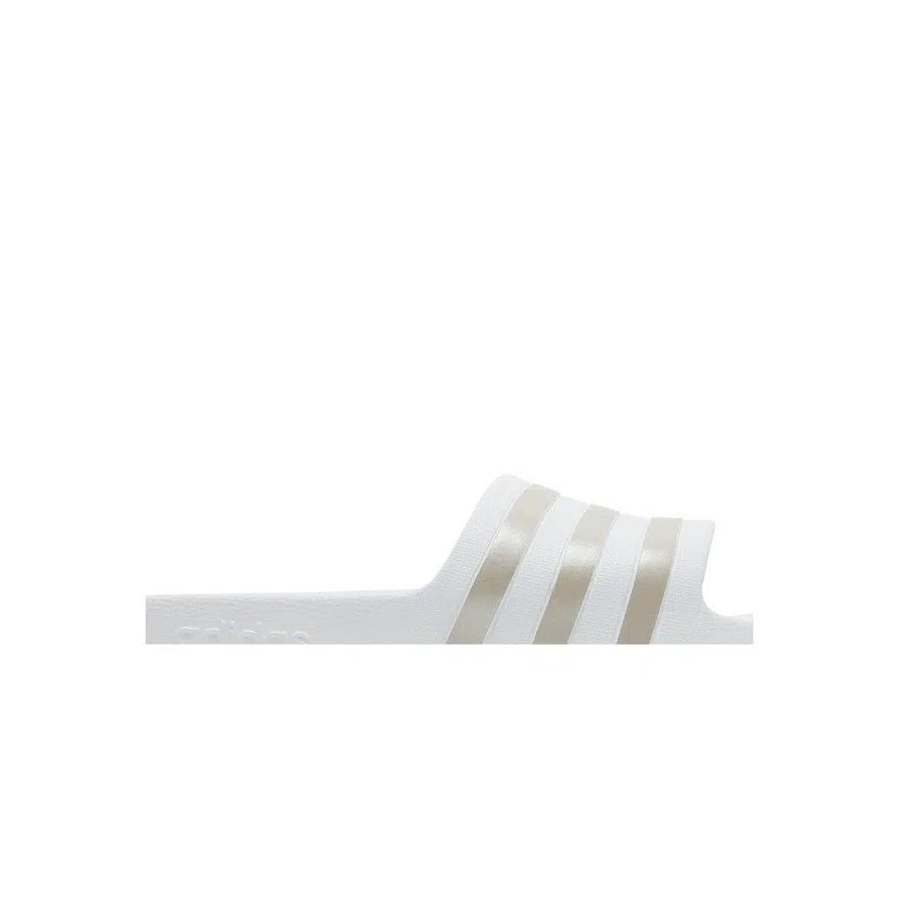 Слайды Adidas Adilette Aqua 'White Platinum Metallic' 2