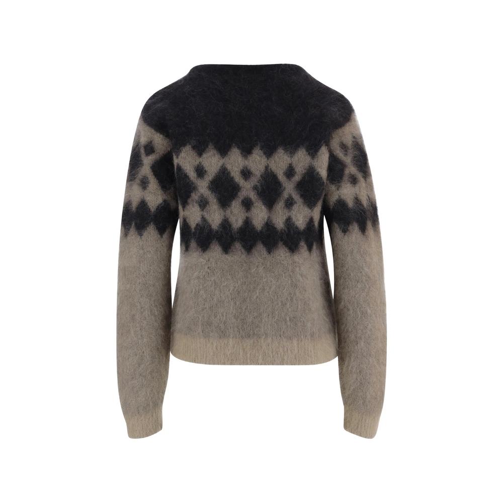 Roma argyle-intarsia mohair-blend sweater 2