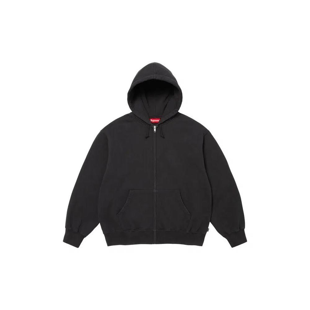 Худи Supreme Cut Out Zip Up Hooded Sweatshirt 'Black' 1