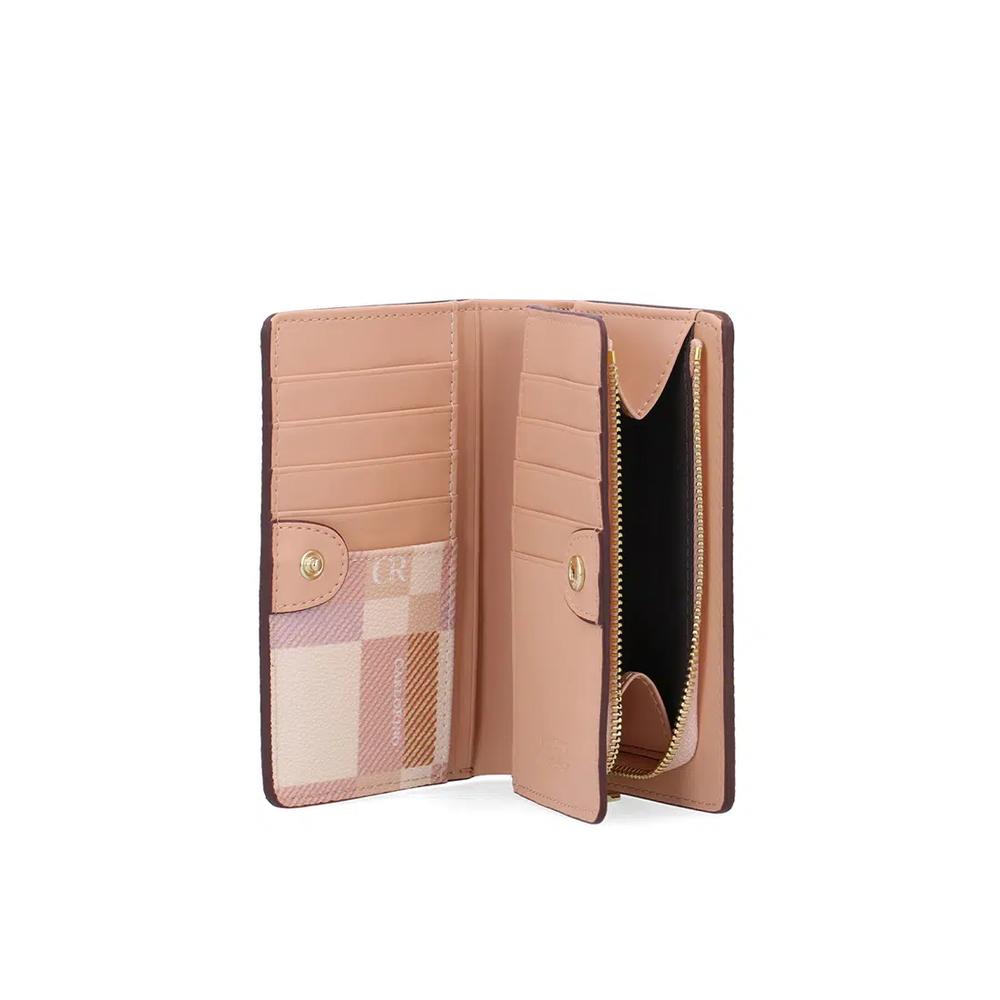 CR Dainty Check двухслойный короткий кошелек II, персиковый 4