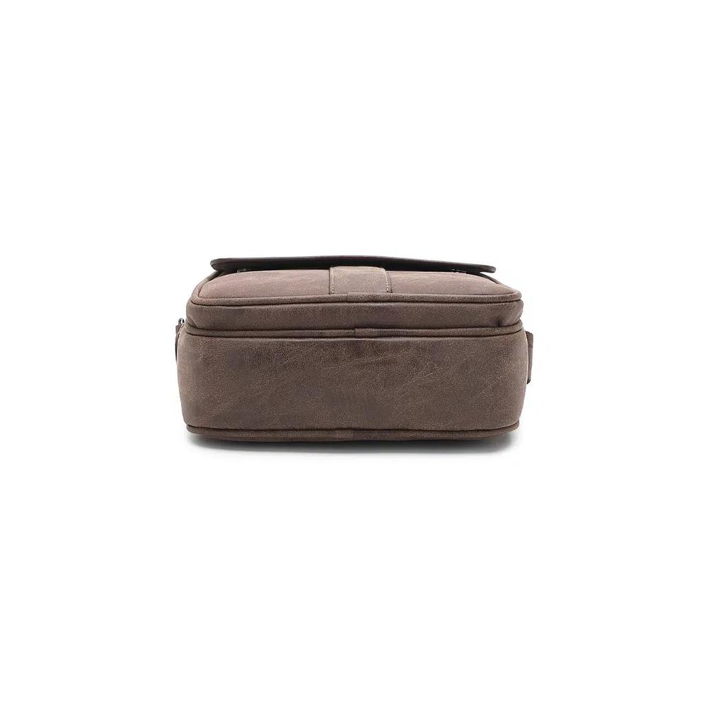 Мужская сумка через плечо / кросс-боди - Темно-коричневый 5