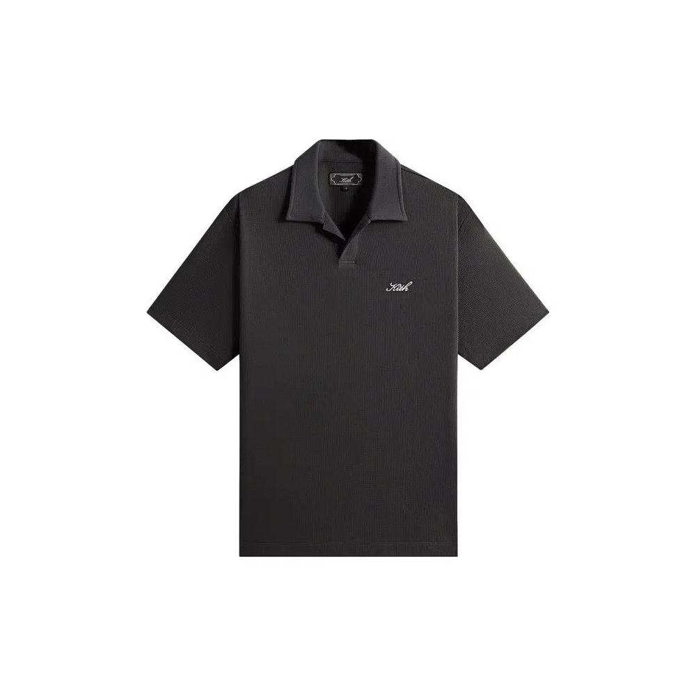 Поло Kith Micro Waffle Drew Polo 'Carbon' 1