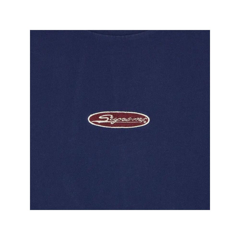 Футболки Supreme Oval Short-Sleeve Top 'Navy' 2