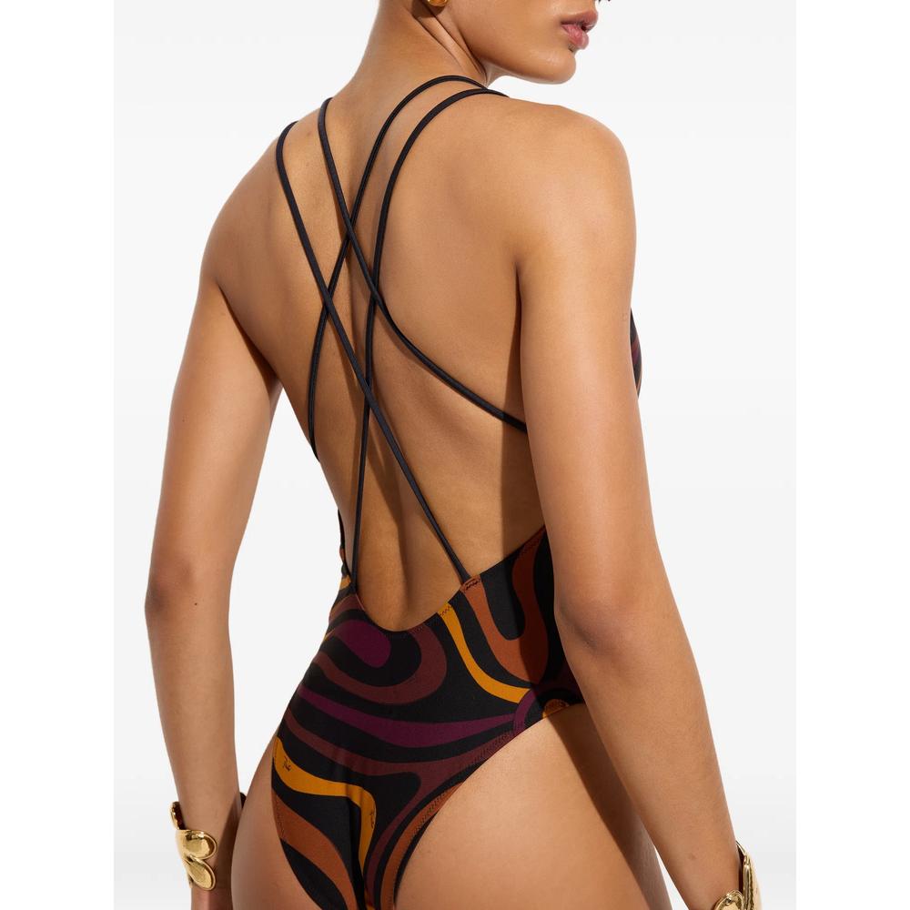 Marmo-print swimsuit 2