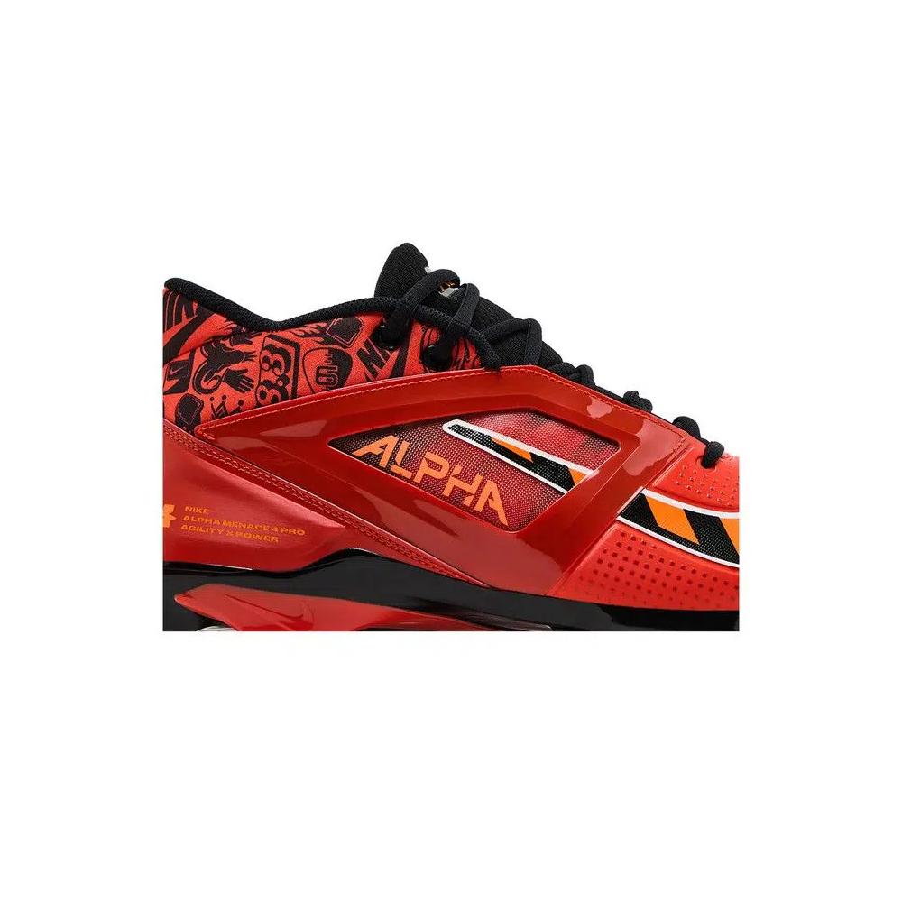 Бутсы Nike Alpha Menace 4 Pro 'Picante Red Black' 2