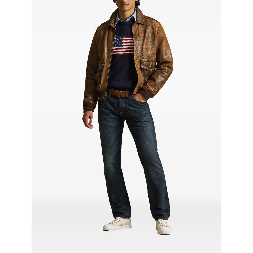 faded straight-leg jeans 2