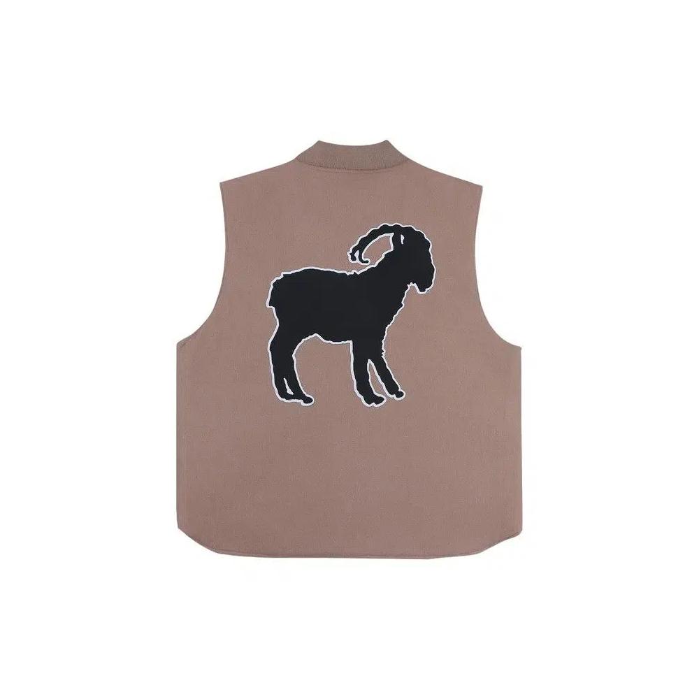 Жилеты Pleasures Goat Padded Vest 'Beige' 2