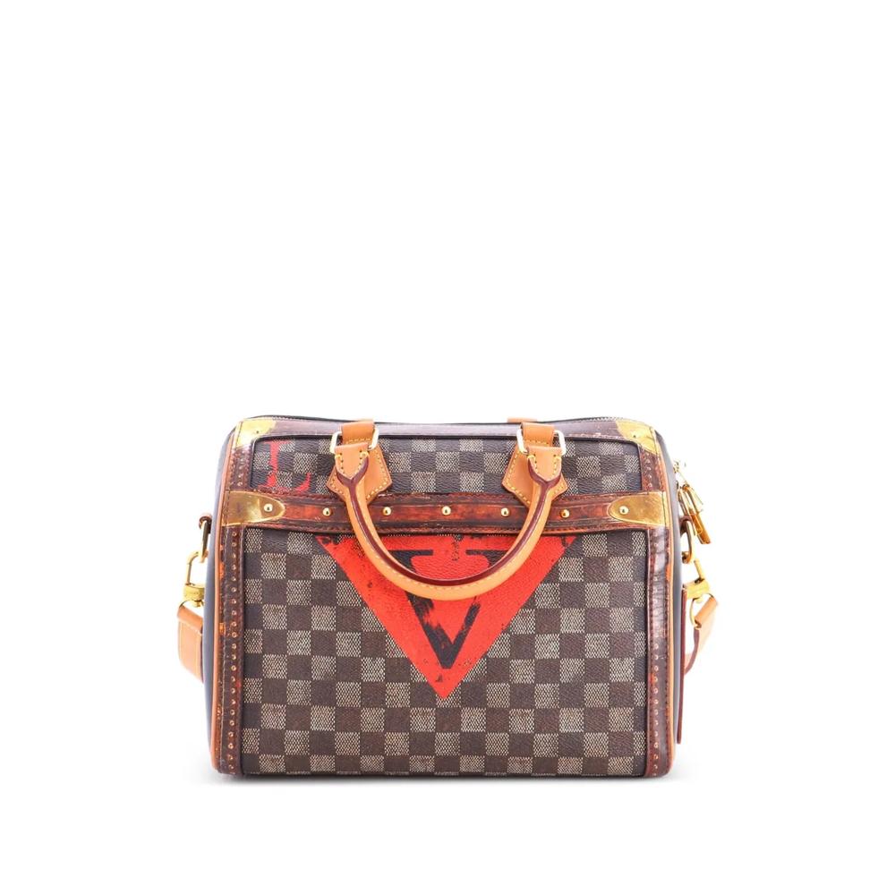 Сумка-сэтчел Speedy Bandouliere Bag Limited Edition Damier Time Trunk 25 2