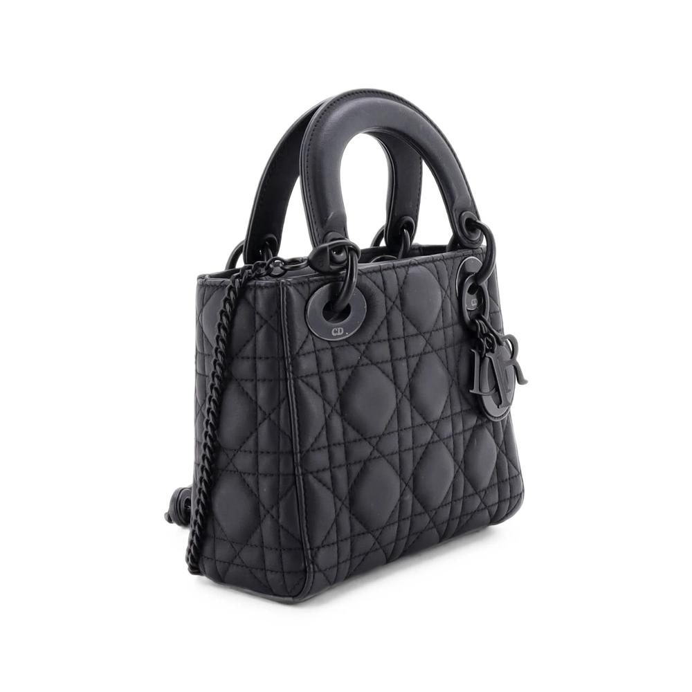 Ultra Matte Lady Dior Chain Bag Cannage Quilt Calfskin Mini shoulder bag 3