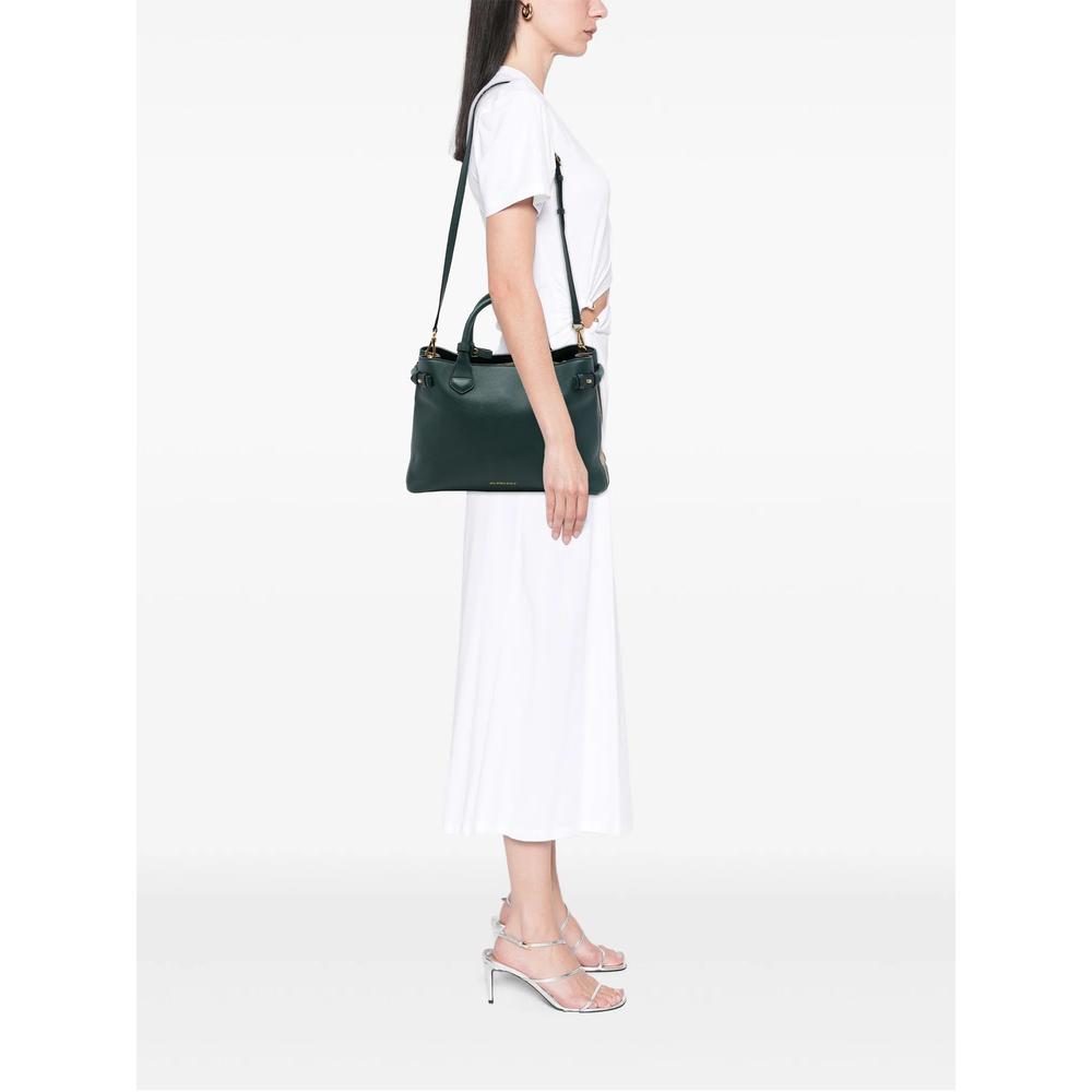 2000-2017 Medium Leather and House Check Banner satchel 2