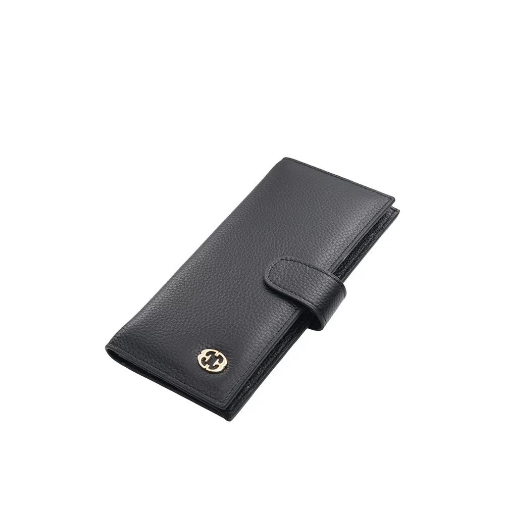 Esfolar Длинный кошелек на кнопке - ES-240317 - Черный 3