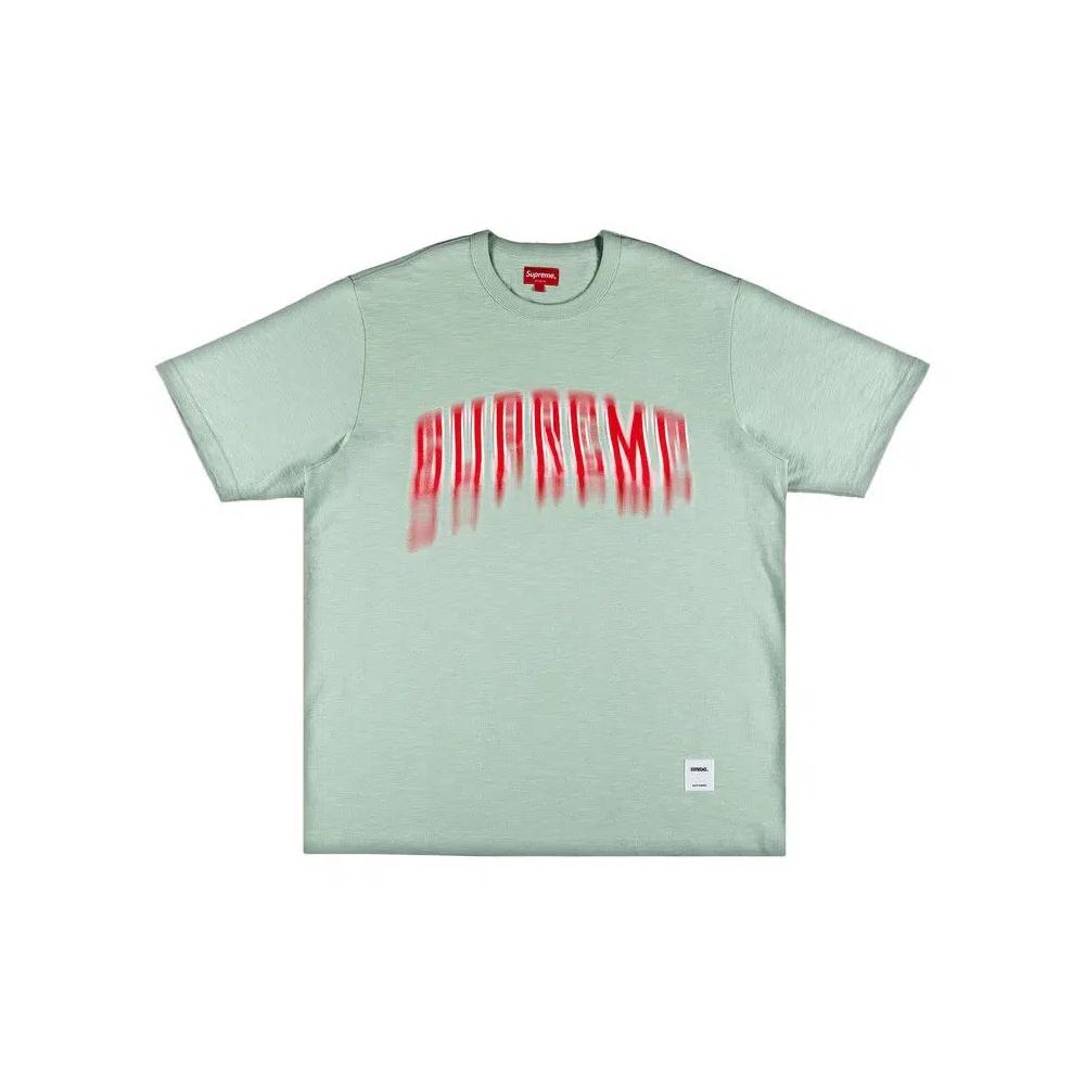 Футболки Supreme Blurred Arc Short-Sleeve Top 'Бледно-зеленый' 1