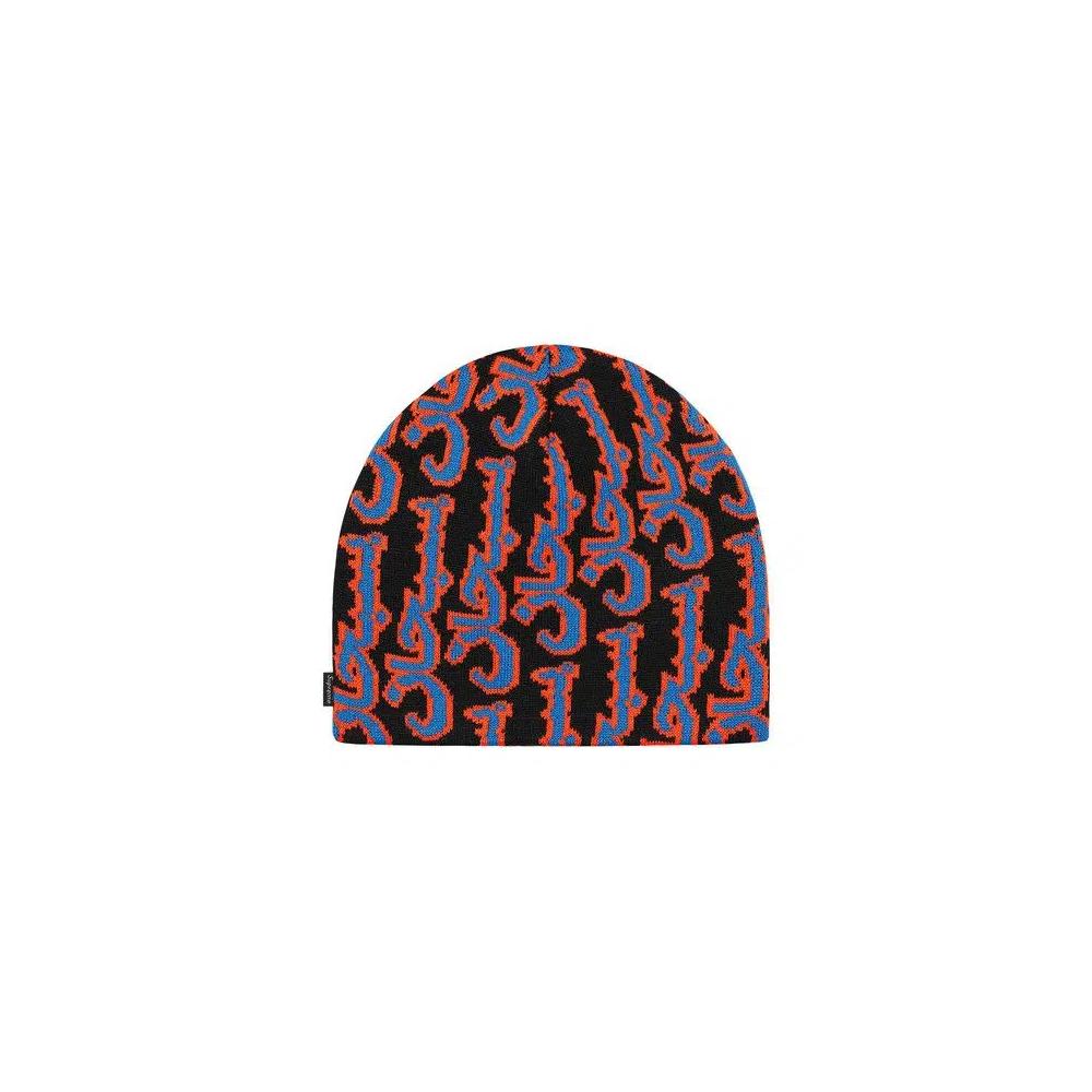 Шапки Supreme Arabic Jacquard Beanie «Черный» 1