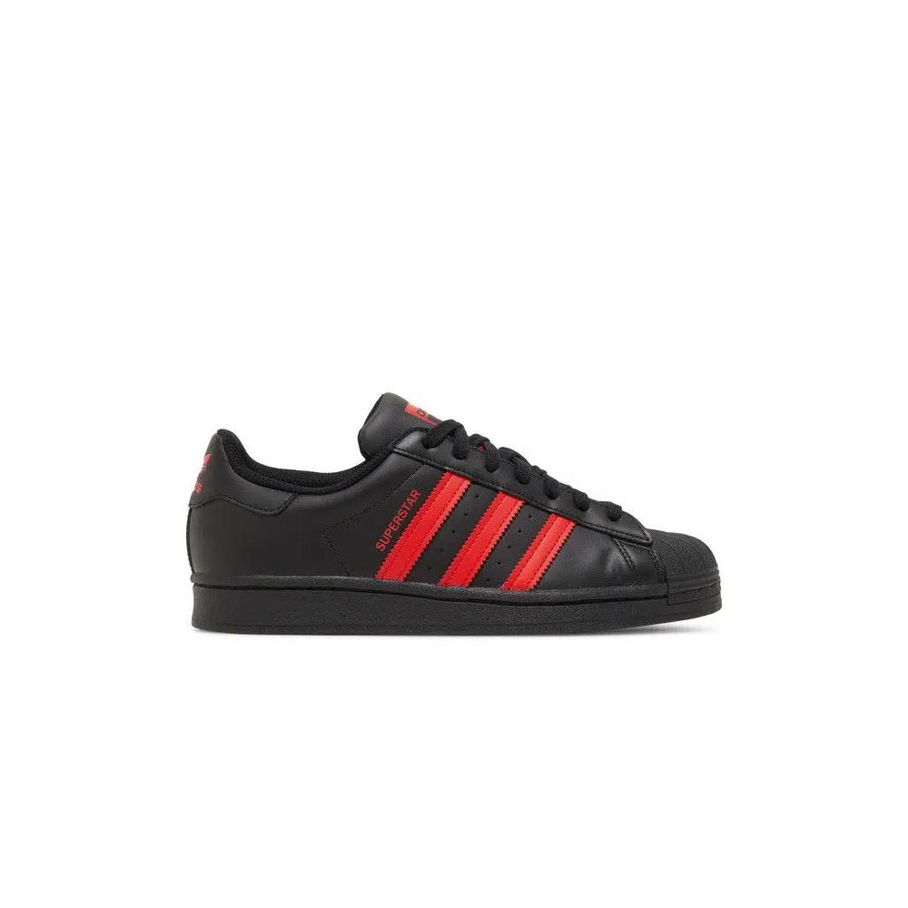 Кроссовки Adidas Superstar 'Core Black Vivid Red' 1