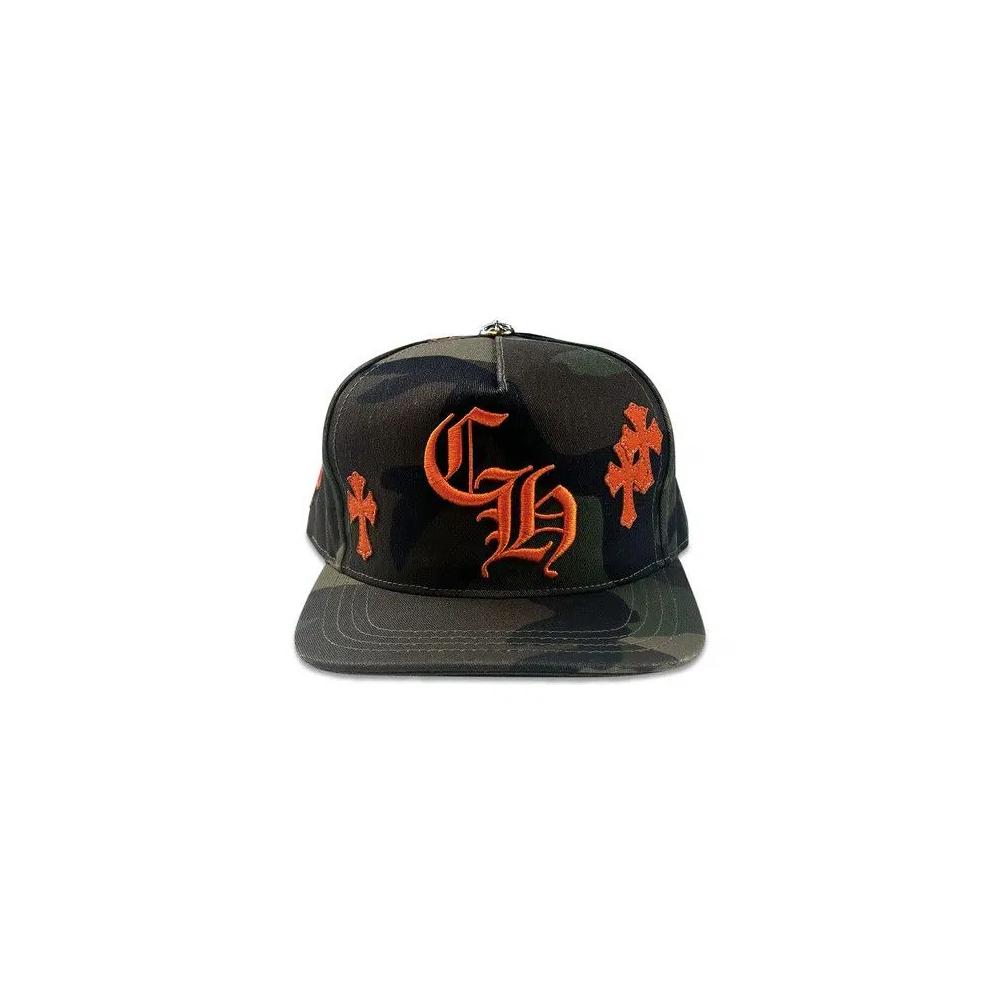 Шапки Chrome Hearts Cross Patch Hat 'Camo/Orange' 1