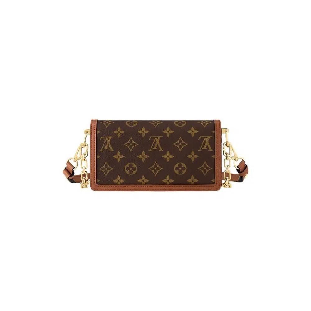 Сумки через плечо Louis Vuitton Dauphine East West 'Brown Monogram Reverse Canvas' 2