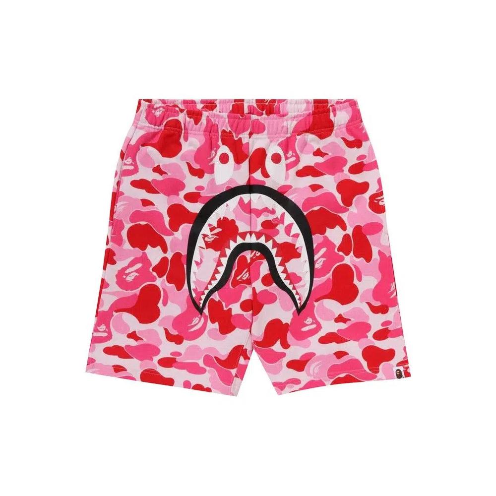 Шорты BAPE ABC Camo Shark Sweatshorts 'Pink' 1