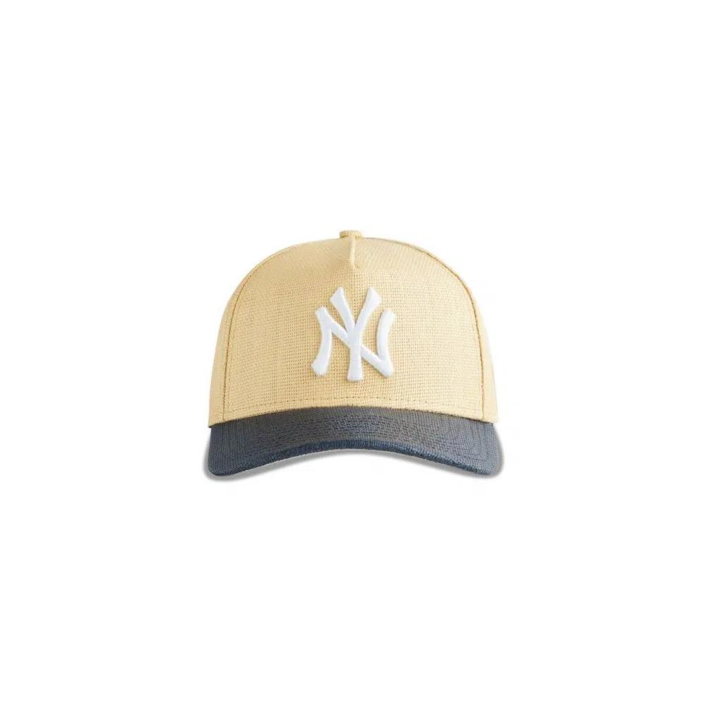 Snapbacks Kith & New Era For The New York Yankees Raffia 9FORTY A-Frame Snapback 'Песчаный рифт' 1