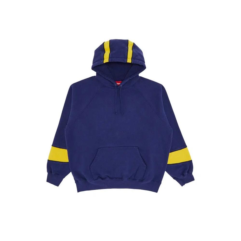 Худи Supreme Paneled Hooded Sweatshirt 'Washed Navy' 1