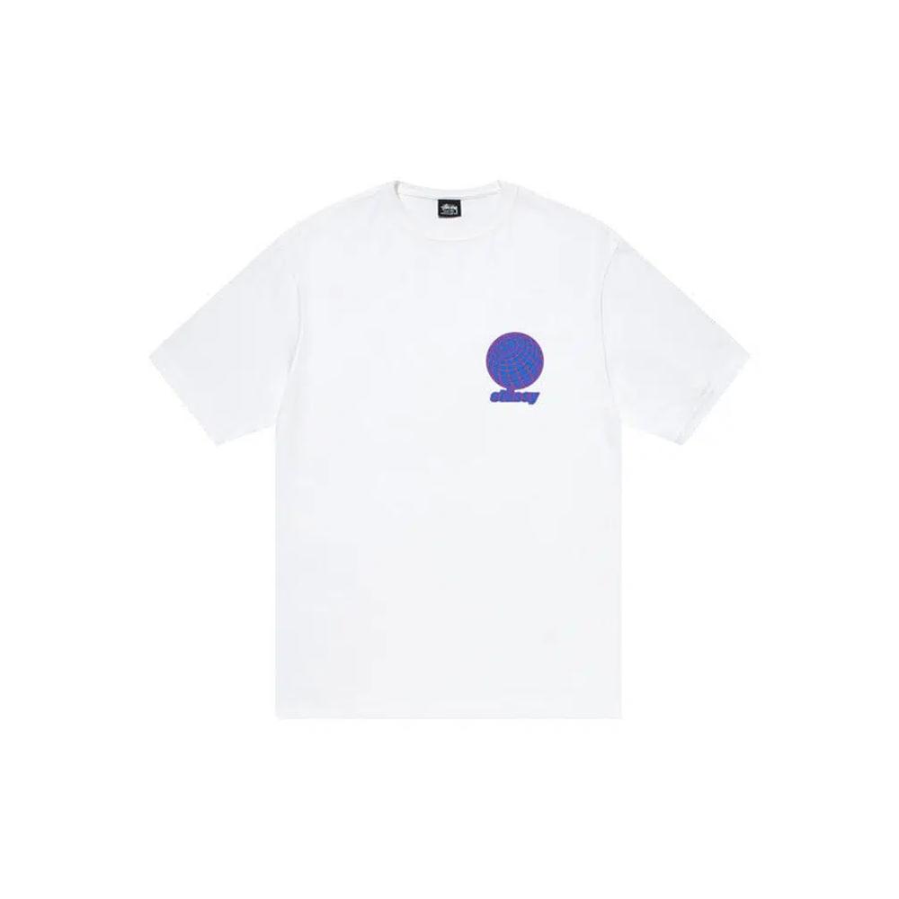 Футболки Stussy 8 Ball Grid Tee 'White' 1