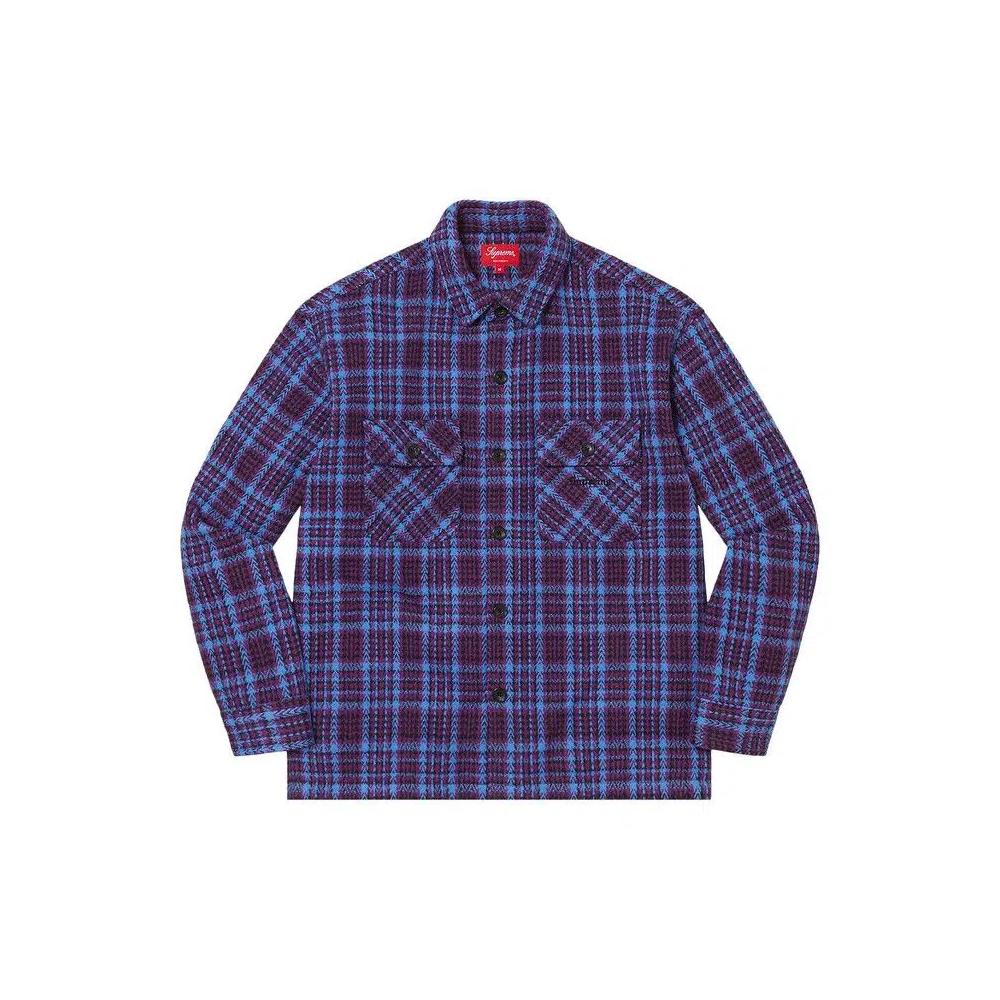 Фланелевые рубашки Supreme Heavy Flannel Shirt 'Dark Plum' 1