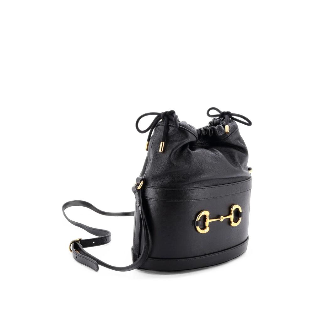 Маленькая кожаная сумка-ведро Horsebit 1955 Crossbody Bag 2