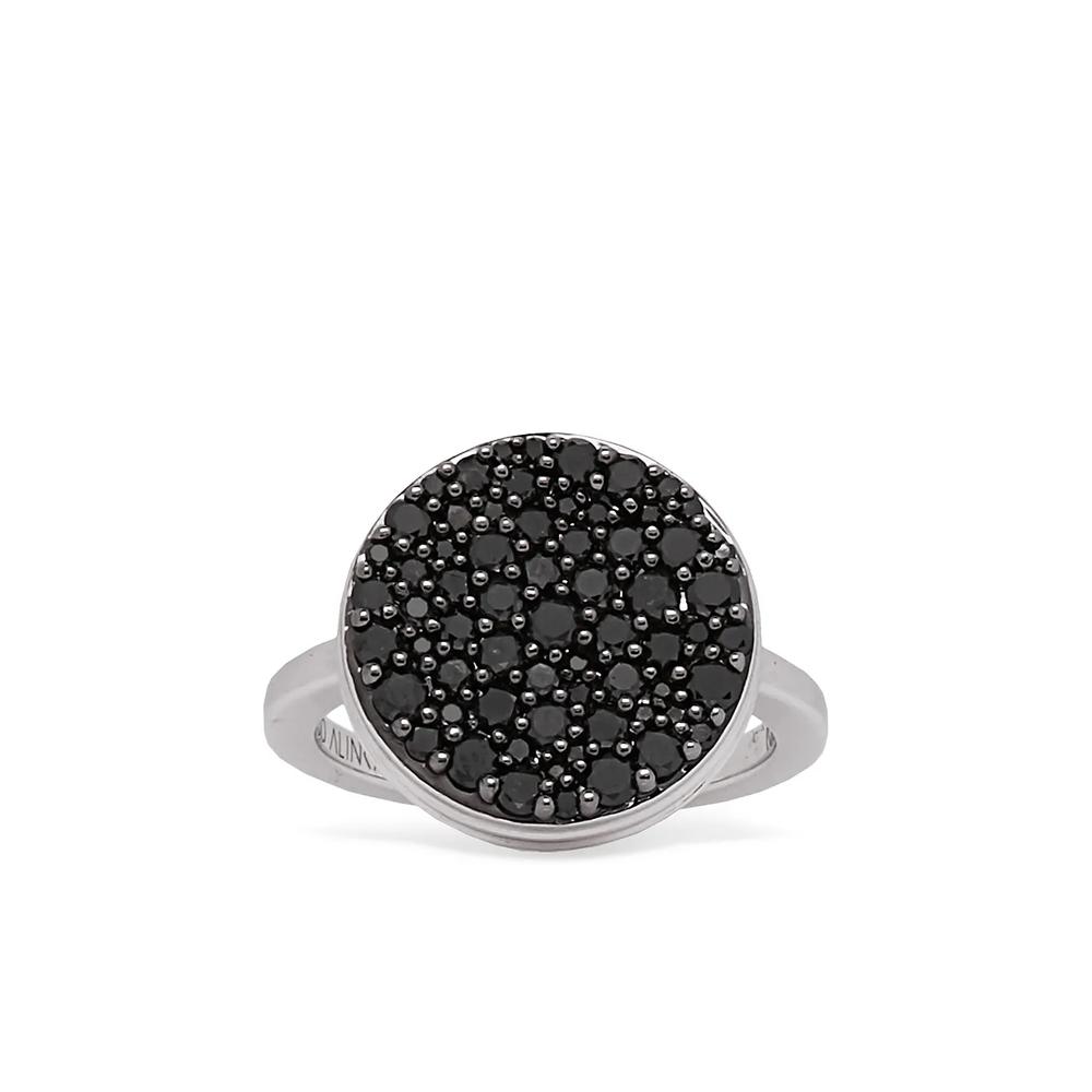 Кольцо Black Caviar из белого золота с бриллиантами 1