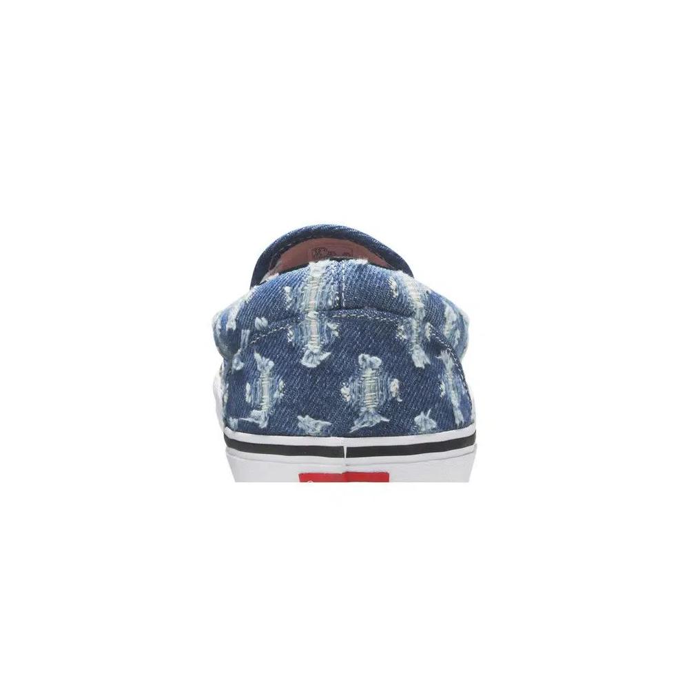 Слипоны Supreme x Vans Slip-On 'Blue Hole Punch Denim' 8
