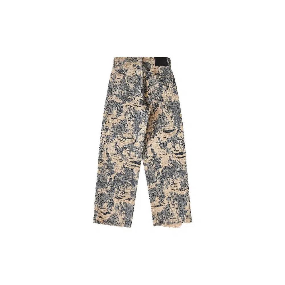 Джинсы Acne Studios 1981 Fit Denim Distressed Monogram 'Mid Blue' 2
