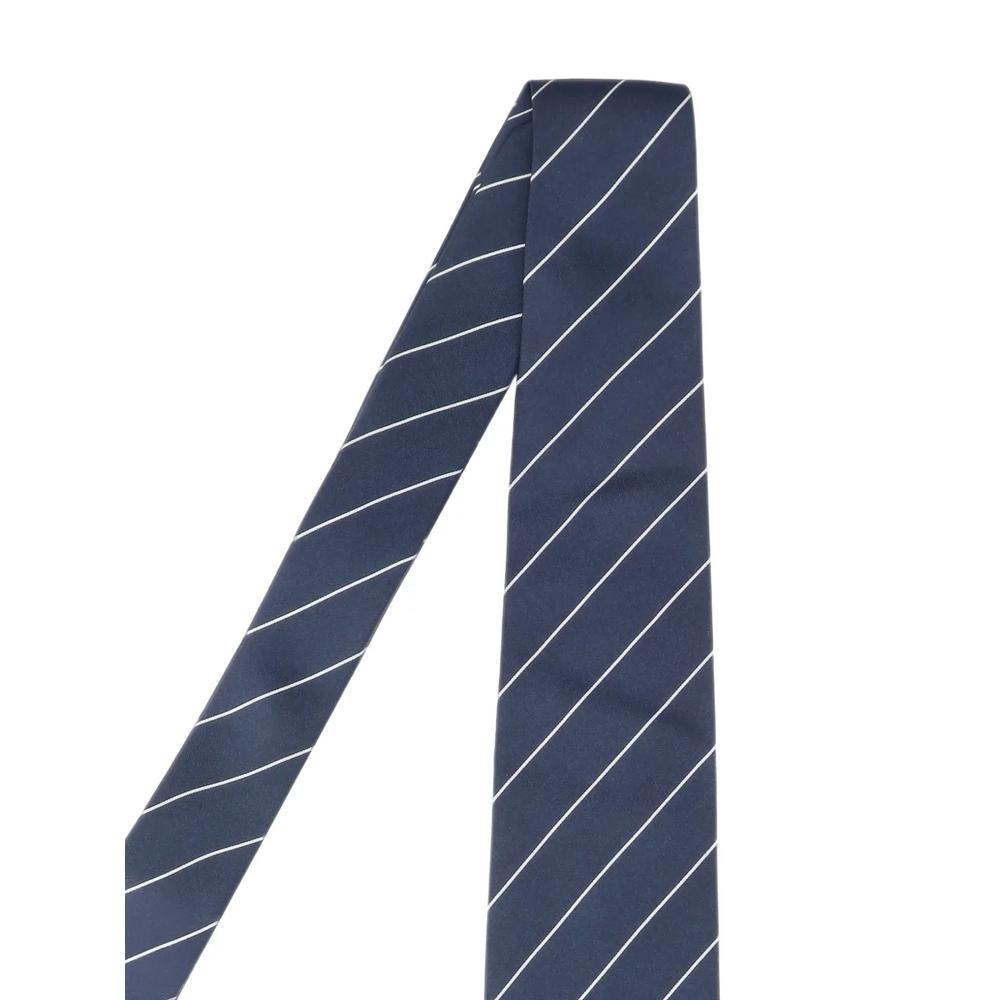diagonal-stripe silk tie 3