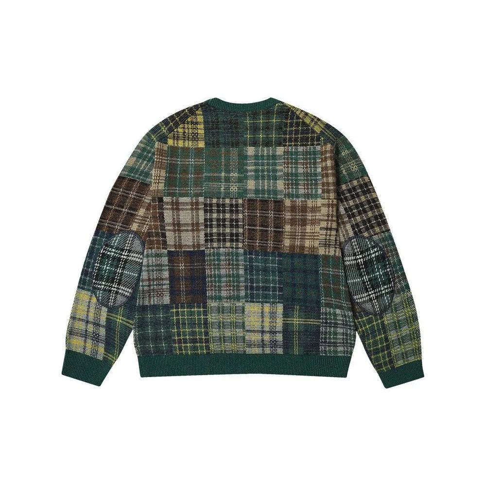 Свитера Palace x Beams Plus Patchwork Crew Knit 'Jacquard Green' 2