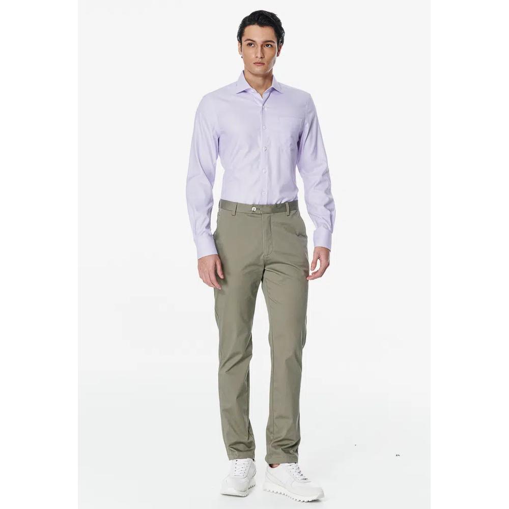Коллекция Milano Серая фиолетовая текстурированная рубашка slim fit 2