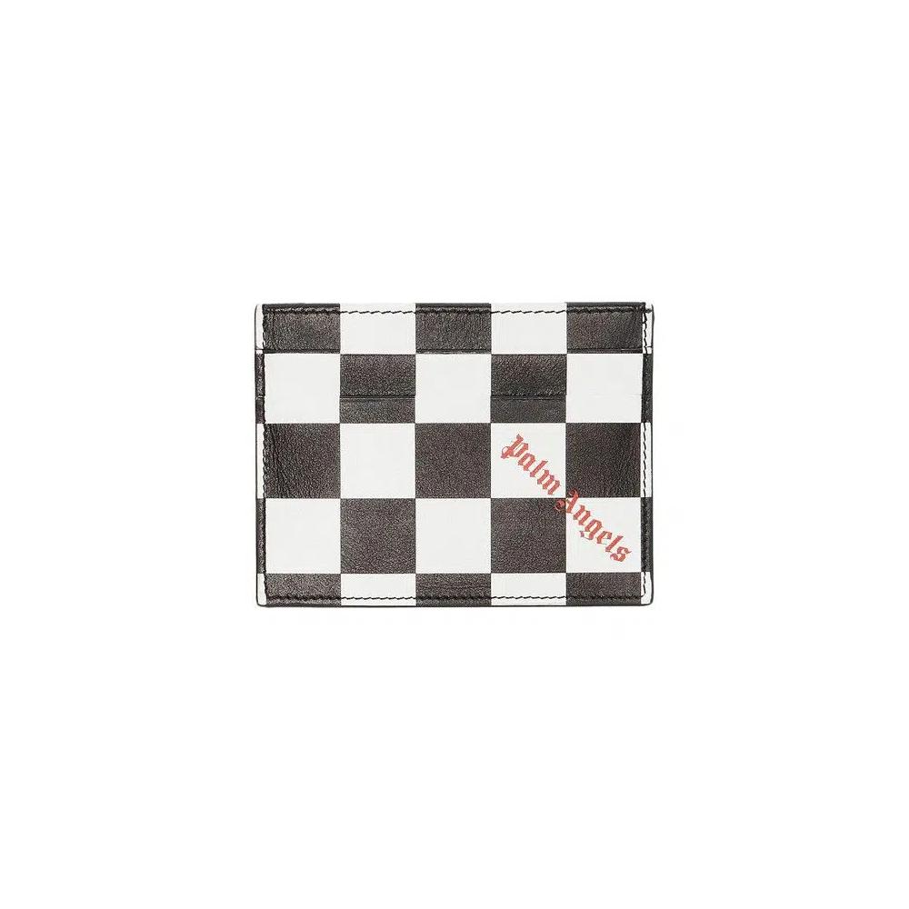 Картхолдеры Palm Angels Damier Printed Card Holder 'White/Black' 1