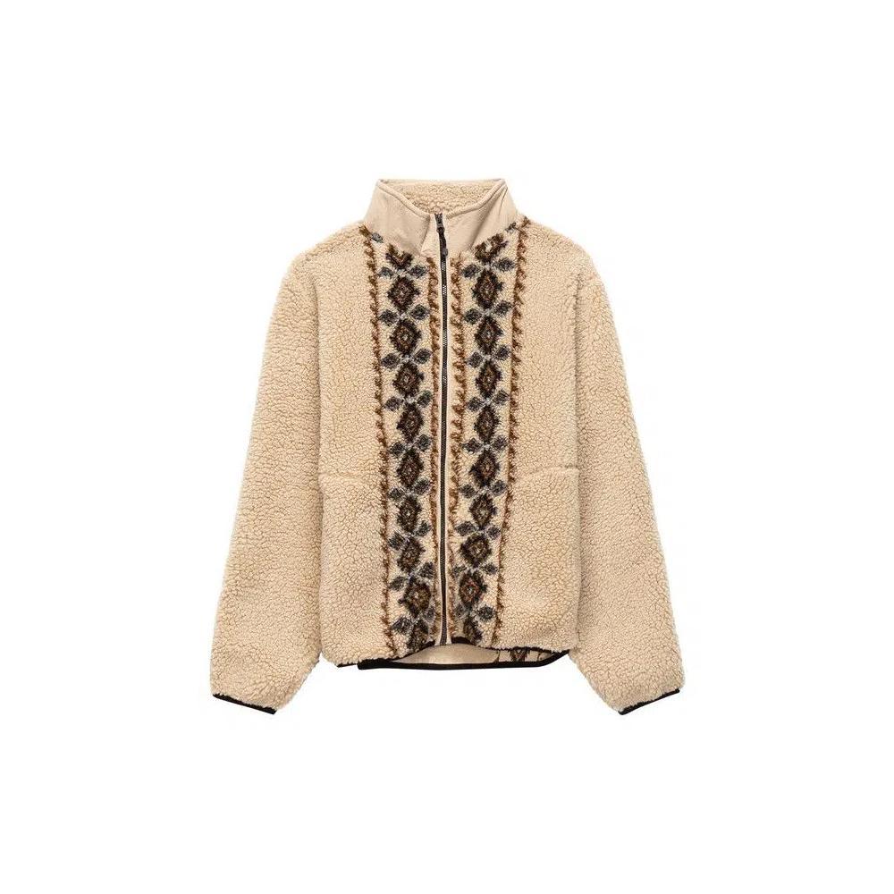 Куртки Stussy Lima Jacquard Sherpa Jacket 'Бежевый' 1