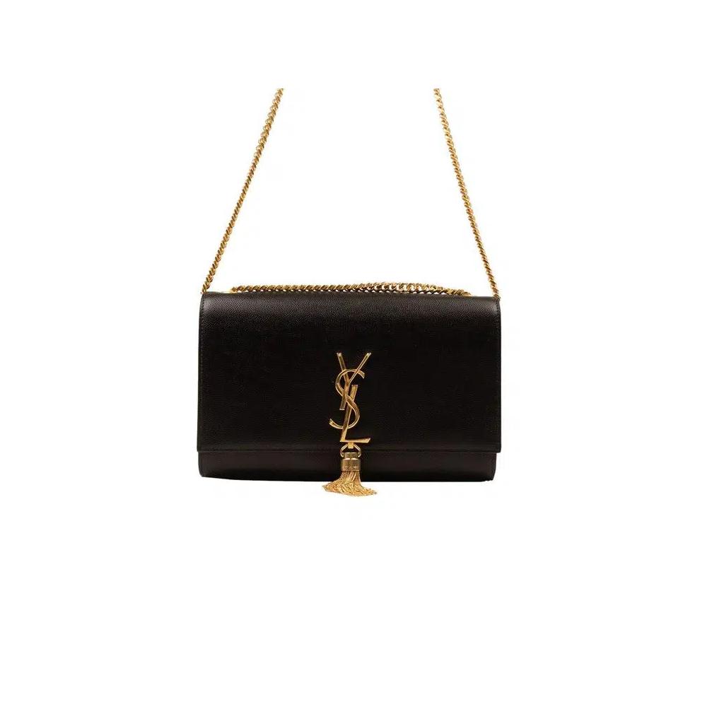 Сумки через плечо Saint Laurent Kate Tassel Medium Chain Bag 'Черный' 3