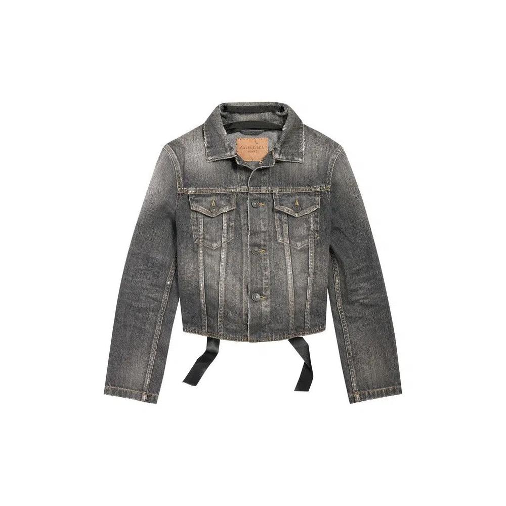 Верхняя одежда Balenciaga Lace-Up Jacket 'Dark Grey' 1