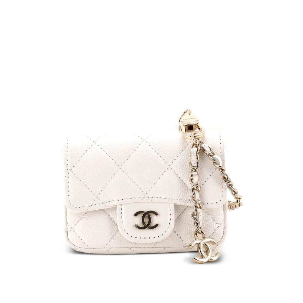 Поясная сумка Classic Flap Chain Quilted Caviar размера мини 1