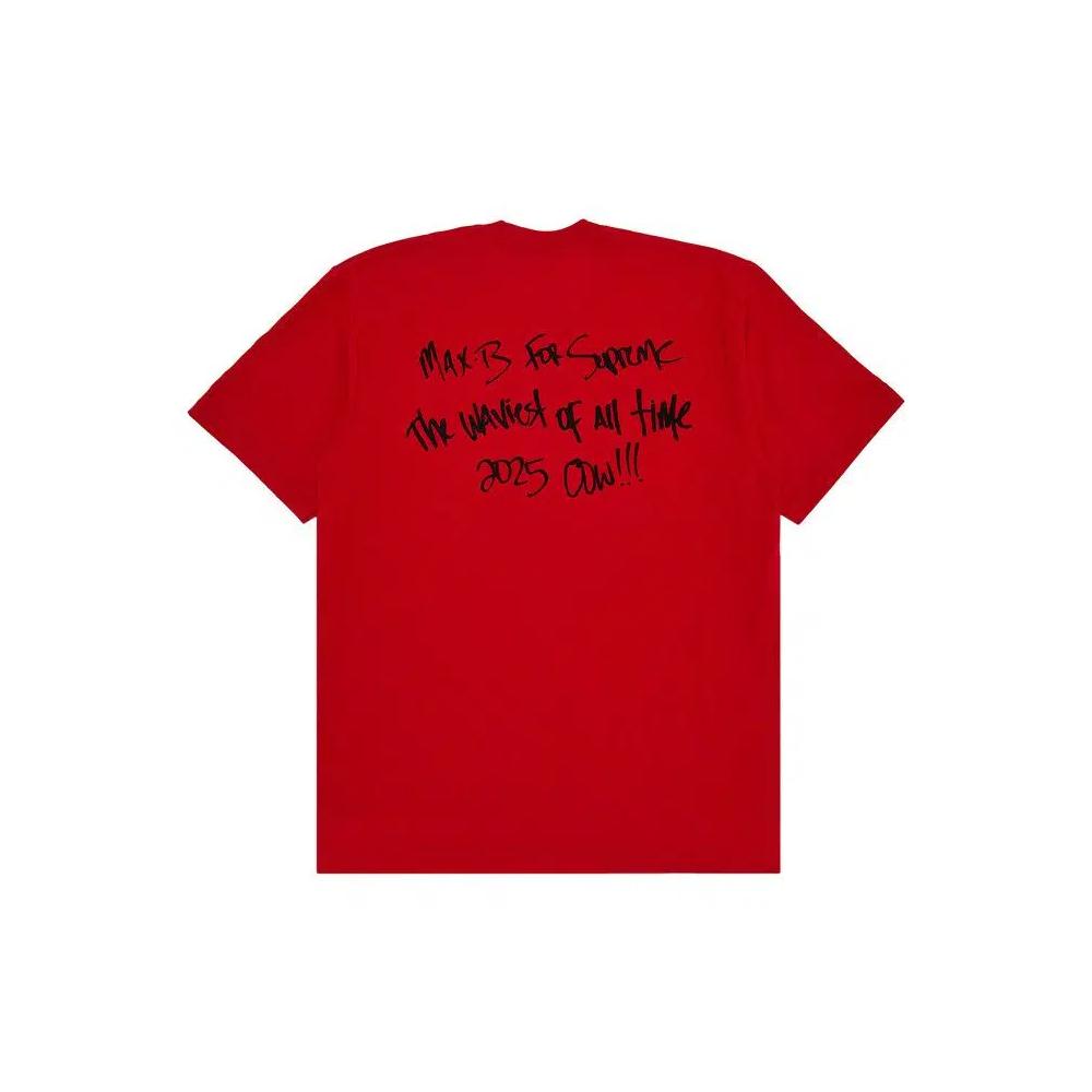 Футболки с коротким рукавом Supreme Max B Tee 'Red' 2