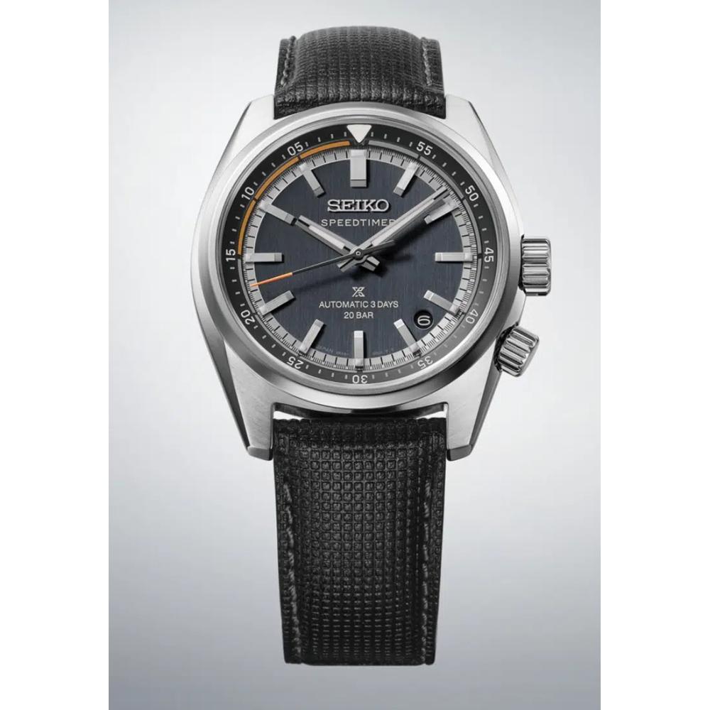 Seiko Prospex «Heritage Motoring» Countdown Speedtimer в нефритово-синем циферблате ремешок из коровьей кожи механические часы HBC004J1 2