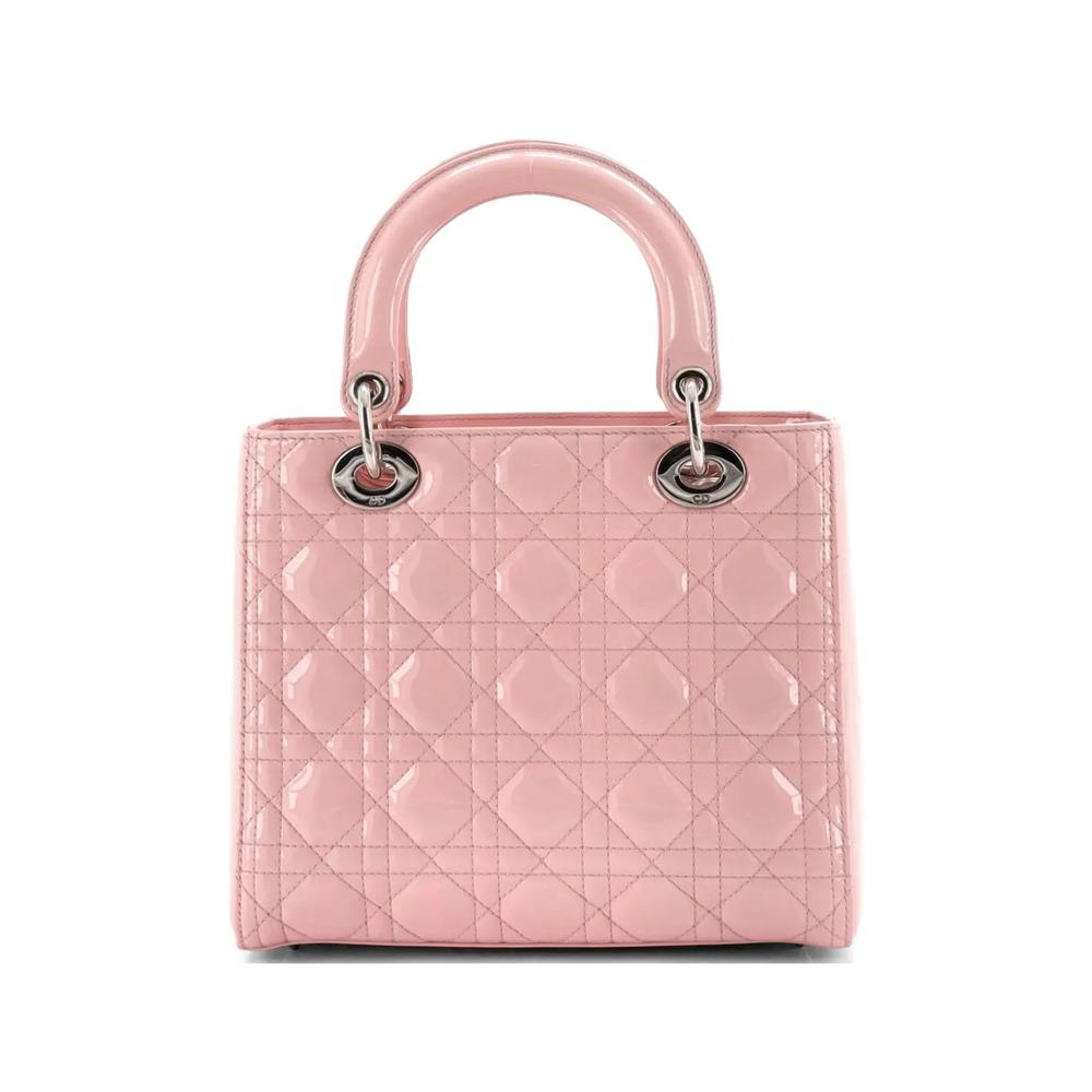 Стеганая сумка-сэтчел Lady Dior NM Bag Cannage среднего размера 2