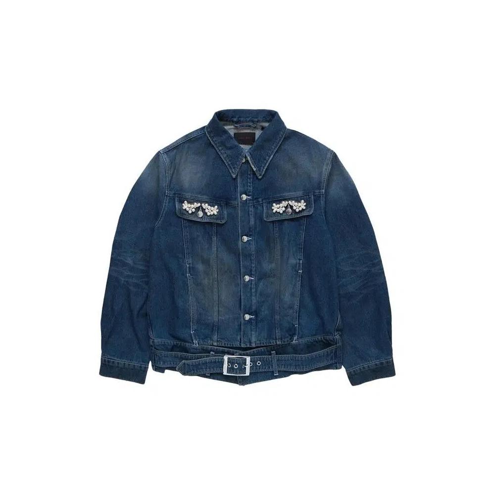 Джинсовые куртки Simone Rocha Belt Waist Tail Denim Trucker Jacket 'Blue' 1
